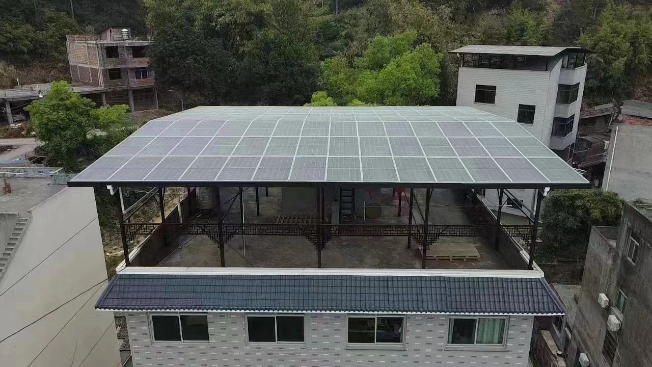 永州15kw+10kwh自建别墅家庭光伏储能系统